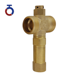 Brass 1'' Freeze Protection Valve with Air Vent for Heat Pump Systems – Automatic Drain Anti-freeze at 1°C Open / 4°C Close
