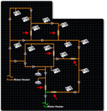 Brass 1/2'' Zero Cold Water Valve for Instant Hot Water Temperature Control – Automatic Flow Control at 33–39°C, Enables On-Demand Hot Water in Homes and Commercial Buildings