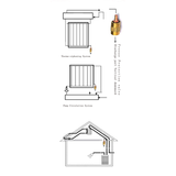 Winning 3/4'' NPT Brass Anti-Freeze Valve for R744 (CO₂) Heat Pumps & Flat Plate Collectors – Opens at 1°C to 4°C or 3°C to 6°C Automatic Drain