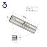 Stainless Steel 316 Freeze Protection Valve for Emergency Showers & Eye Wash Systems – Thermostatic, Automatic Drain at 1–4°C, Corrosion-Resistant