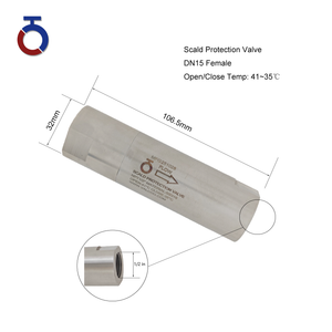 Winning Scald Protection Valve G1/2'' for Emergency Showers & Eye Wash Station - Thermostatic Anti-Scald Valve, Adjustable 35°C/38°C/41°C (95°F/100°F/105°F) Safety Limit